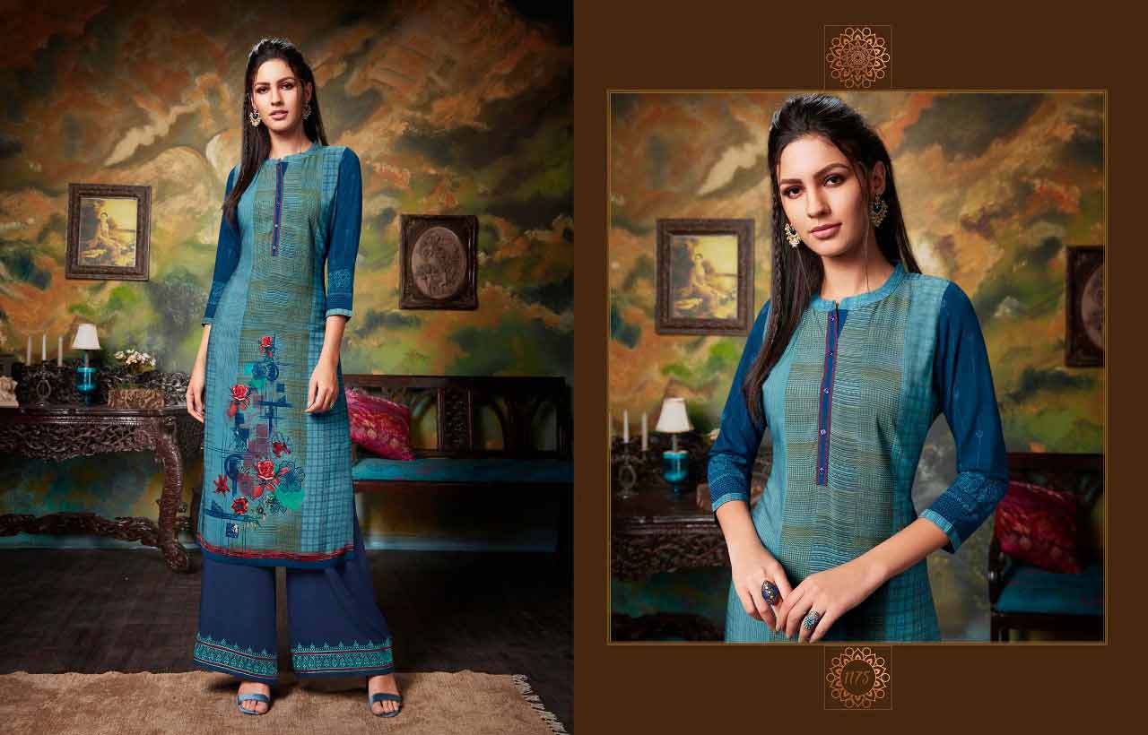 Kajree Fashion Chambor Vol 6 Kurti With Palazzo Catalog Kajree Fashion Chambor Vol 6 Kurti With Palazzo Catalog